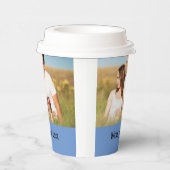 Ganz einfach, fügen Sie Ihren Text Foto Weihnachte Pappbecher (Rechts)