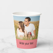 Ganz einfach, fügen Sie Ihren Text Foto Weihnachte Pappbecher (Rückseite)