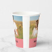 Ganz einfach, fügen Sie Ihren Text Foto Weihnachte Pappbecher (Rechts)