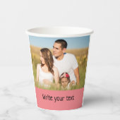 Ganz einfach, fügen Sie Ihren Text Foto Weihnachte Pappbecher (Vorderseite)