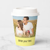 Ganz einfach, fügen Sie Ihren Text Foto Weihnachte Pappbecher (Rückseite)