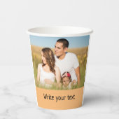 Ganz einfach, fügen Sie Ihren Text Foto Weihnachte Pappbecher (Rückseite)