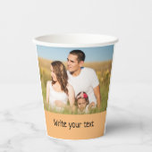 Ganz einfach, fügen Sie Ihren Text Foto Weihnachte Pappbecher (Vorderseite)