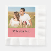 ganz einfach, fügen Sie Ihren Text Foto Weihnachte Serviette (Vorderseite)