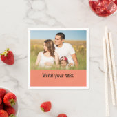 ganz einfach, fügen Sie Ihren Text Foto Weihnachte Serviette (Beispiel)