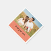 ganz einfach, fügen Sie Ihren Text Foto Weihnachte Serviette (Ecke)