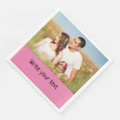 ganz einfach, fügen Sie Ihren Text Foto Weihnachte Serviette (Ecke)