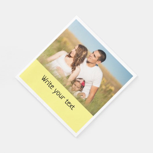 ganz einfach, fügen Sie Ihren Text Foto Weihnachte Serviette (Ecke)