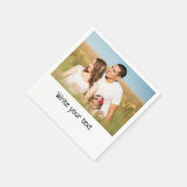 ganz einfach, fügen Sie Ihren Text Foto Weihnachte Serviette (Ecke)