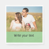 ganz einfach, fügen Sie Ihren Text Foto Weihnachte Serviette (Vorderseite)