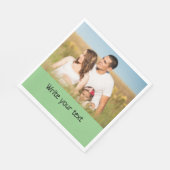 ganz einfach, fügen Sie Ihren Text Foto Weihnachte Serviette (Ecke)