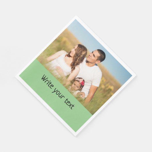 ganz einfach, fügen Sie Ihren Text Foto Weihnachte Serviette (Ecke)