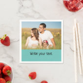 Ganz einfach, fügen Sie Ihren Text Foto Weihnachte Serviette (Beispiel)