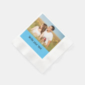 ganz einfach, fügen Sie Ihren Text Foto Weihnachte Serviette (Ecke)