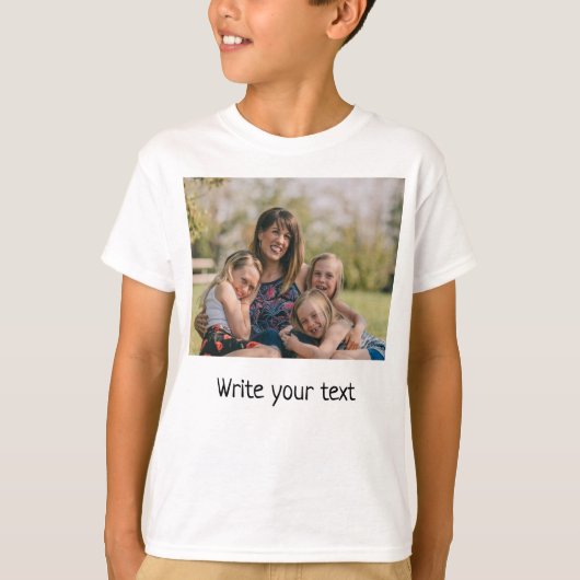 ganz einfach, fügen Sie Ihren Text Foto Weihnachte T-Shirt (Vorderseite)