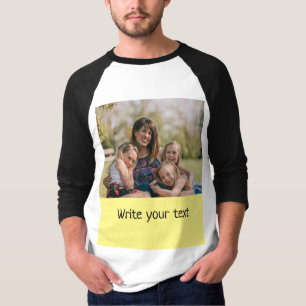 ganz einfach, fügen Sie Ihren Text Foto Weihnachte T-Shirt