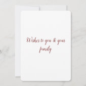 ganz einfach hinzufügen Ihre Text Weihnachten pers (Rückseite)