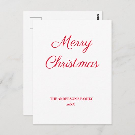 ganz einfach hinzufügen Ihre Text Weihnachten pers Postkarte (Vorne/Hinten)