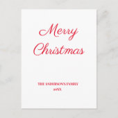 ganz einfach hinzufügen Ihre Text Weihnachten pers Postkarte (Vorderseite)