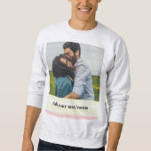 ganz einfach Ihren Namen Foto Aquarell h Sweatshirt (Vorderseite)