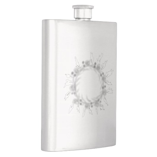 ganz einfach Ihren Namen MONOGRAM TRAUZEUGE Fl Flachmann (Rechts)