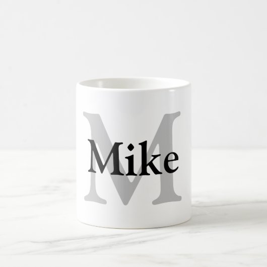 ganz einfach Ihren Namen MONOGRAM TRAUZEUGE hinzuf Kaffeetasse (Mittel)