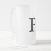 ganz einfach Ihren Namen MONOGRAM TRAUZEUGE hinzuf Mattglas Bierglas (Vorderseite Links)