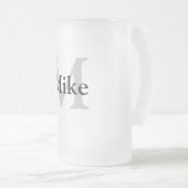 ganz einfach Ihren Namen MONOGRAM TRAUZEUGE hinzuf Mattglas Bierglas (VorderseiteRechts)