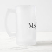 ganz einfach Ihren Namen MONOGRAM TRAUZEUGE hinzuf Mattglas Bierglas (Links)