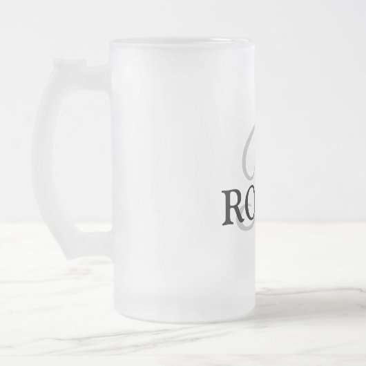ganz einfach Ihren Namen MONOGRAM TRAUZEUGE hinzuf Mattglas Bierglas (Links)