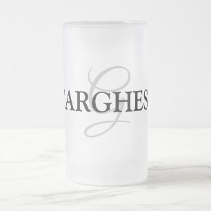 ganz einfach Ihren Namen MONOGRAM TRAUZEUGE hinzuf Mattglas Bierglas