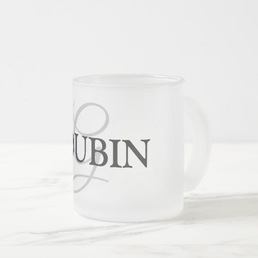 ganz einfach Ihren Namen MONOGRAM TRAUZEUGE hinzuf Mattglastasse (VorderseiteRechts)