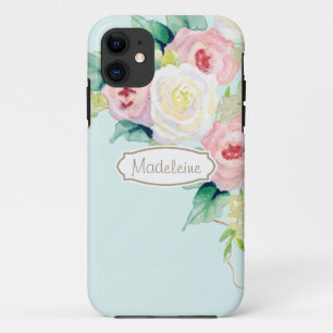Ganz einfach, moderne Rose mit Aquarellfarben Case-Mate iPhone Hülle