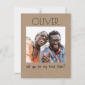 Ganz einfach Spaß wirst du mein Trauzeuge Foto sei (Vorderseite)