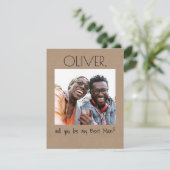 Ganz einfach Spaß wirst du mein Trauzeuge Foto sei (Stehend Vorderseite)