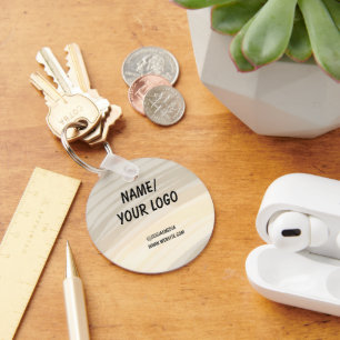 ganz einfach, um Ihren Logo-Namen Wasserfarbe Schlüsselanhänger