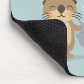 Ganz in Liebe mit Ihnen, Niedlicher Funny Otter Pu Mousepad (Ecke)