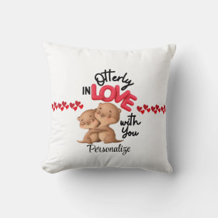 Ganz in Liebe mit Ihnen! - Niedlicher Valentinstag Kissen