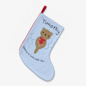 Ganz in Liebe mit Ihnen Otter Kleiner Weihnachtsstrumpf (Vorderansicht (hängend))