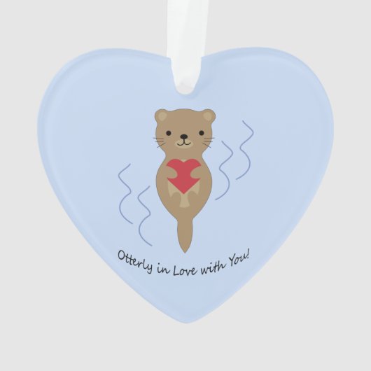 Ganz in Liebe mit Ihnen Otter Ornament (Rückseite)