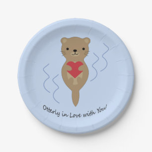 Ganz in Liebe mit Ihnen Otter Pappteller