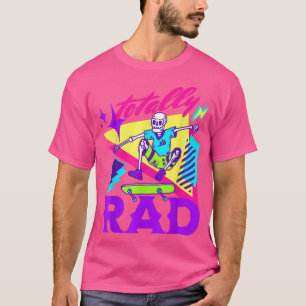 Ganz Krass Skateboard Skeleton 80er Vintager Skate T-Shirt