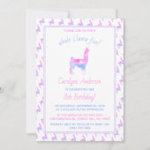 Ganz Lama Spaß! Geburtstagsfeier Einladung (Vorderseite)