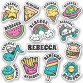 Ganz Niedliche Doodles Vinyl Stickers Aufkleber (Vorderseite)