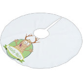 Ganz Nüsse! Polyester Weihnachtsbaumdecke (Schrägansicht)