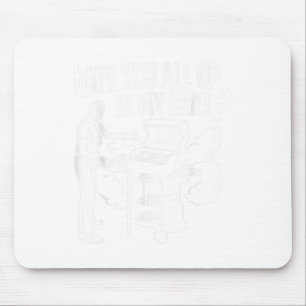 Ganz oben in meinem Grill Barbecue Grillen Smoker  Mousepad