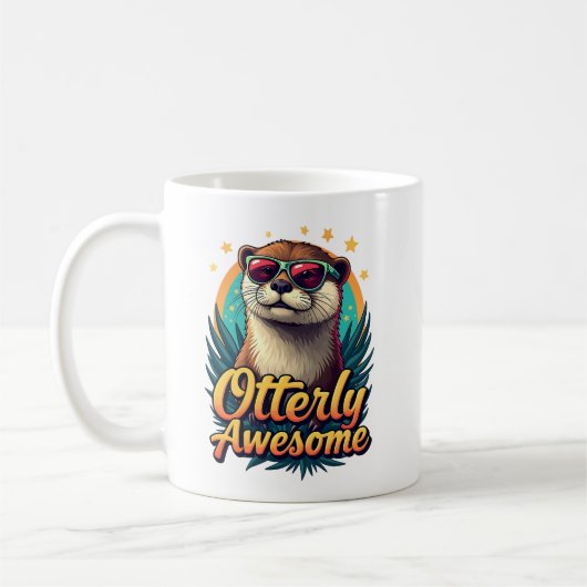 Ganz Phantastisch, das sonnige Meer im Otter Lover Kaffeetasse (Links)