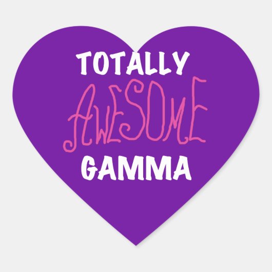 Ganz Phantastisch Gamma Pink Tshirts und Geschenke Herz-Aufkleber (Vorderseite)