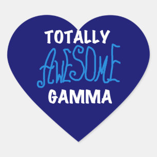Ganz Phantastische Gamma Blue Tshirts und Geschenk Herz-Aufkleber