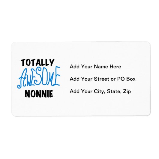 Ganz Phantastische Nonnie Blue Text Tshirts und Ge (Vorne)